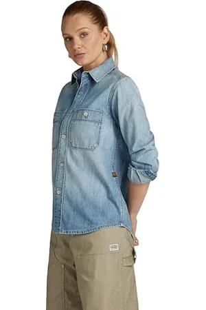 G-Star Regular Denim Shirt Long Sleeve, , XXS