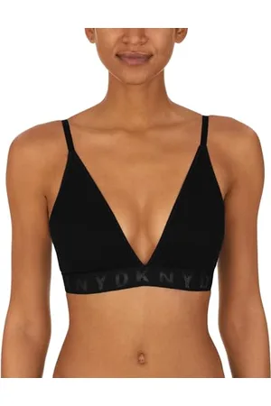 DKNY Damski bezszwowy biustonosz z biustonoszem Litewear żebrowym