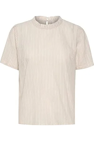 Cream Kremowa damska bluzka Katinkacr, trawertyn, XS