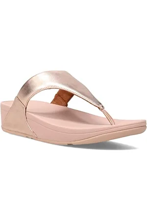 FitFlop Damskie sandały LULU TOE POST - skórzane sandały z podnóżkiem, różowe złoto (różowe złoto 323), 40 EU, , 40 EU