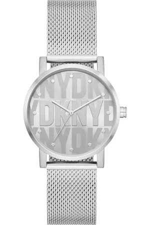 DKNY Damski analogowy zegarek kwarcowy z paskiem ze stali nierdzewnej NY6693