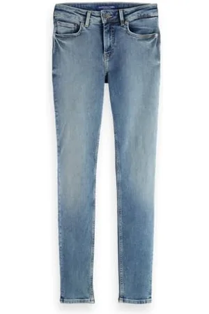 Scotch&Soda Damskie dżinsy Core Bohemienne Mid Rise Skinny Blue Draft, , 24W / 30L