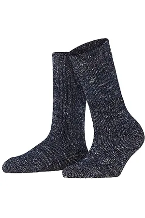 Falke Damskie Rustic Chic bawełna oddychająca ciepła półwysoka ze wzorem 1 para skarpet, , 39-42