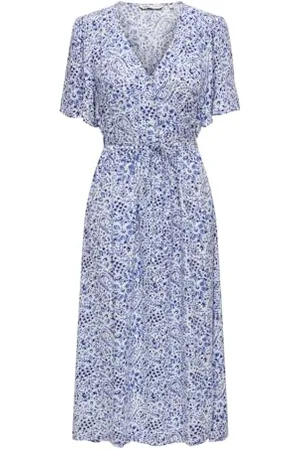 ONLY Onlhalia S/S Midi Dress WVN Noos, , XS