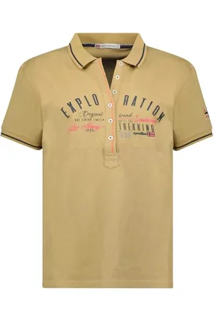 Geographical Norway Kerria Lady koszulka polo damska klasyczna - bawełniane koszulki polo z krótkim rękawem z dekoltem z guzikami - Casual Shirt Topy Regular Classic - Wiosna Lato ( L),