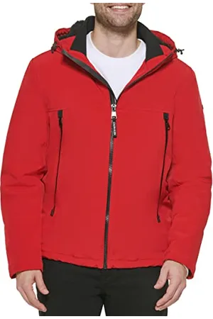 Calvin Klein Męska kurtka softshell z podszewką Sherpa z kapturem, , XL, , XL