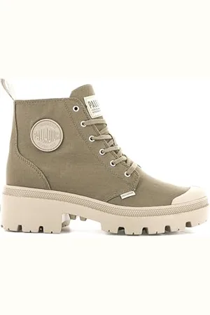 Palladium PALLABASE TWILL, buty damskie, zielone, 5 UK, , 38 EU