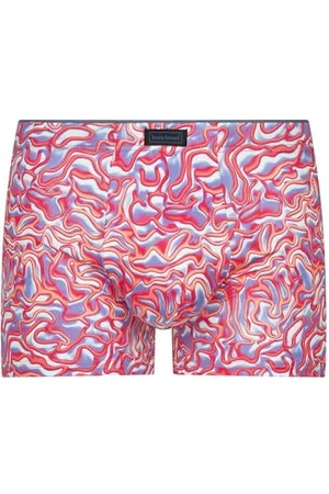 Bruno Banani Short Print ARTISTRY, pomarańczowy/różowy/niebieski nadruk, L
