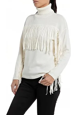 Replay Damski sweter mieszanka bawełny/kaszmiru, , XS