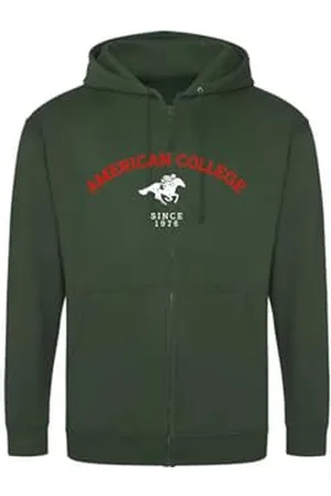 American College Bluza z kapturem sweter z nadrukiem ciepłe ubrania mieszane męskie i damskie na co dzień model ACSZW3 Dark Green M, , M