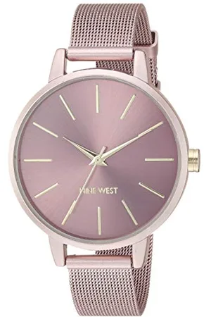 Nine West Damski zegarek na bransoletce z siatki, NW/2280PKPK