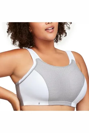Glamorise Biustonosz sportowy bez fiszbin Custom Control 1166 (damski i damski plus), , 75B