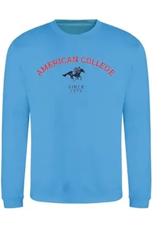 American College Bluza z kapturem sweter z nadrukiem ciepłe ubrania mieszane mężczyźni i kobiety na co dzień model ACSCRW3 L, , L