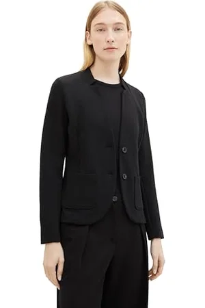TOM TAILOR Damska marynarka Basic Otoman z kieszeniami, , XS