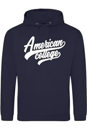 American College Bluza Sweter z nadrukiem Ciepłe ubrania Unisex Dzieci Chłopcy i Dziewczęta Casual Model ACSCW1 Granatowy 10 LAT, , 10 lat