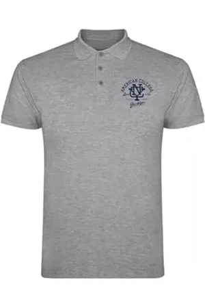 American College Koszulki polo Sportowe Oddychające drukowane Odzież Unisex Dzieci Chłopcy i Dziewczęta Casual Model ACPLW6 MELL Grey 14 LAT, , 14 lat