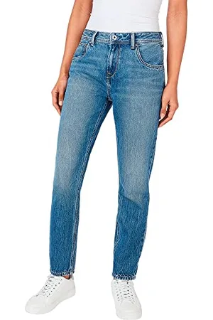 Pepe Jeans Fioletowe dżinsy damskie, Niebieski (Denim-gw5), 27W x 32L