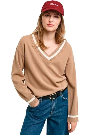 GANT Superfine Lambswool Cont dekolt w serek, , M