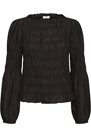Cream Kremowa damska bluzka Crhenva Pitch Black, 16 (XL)