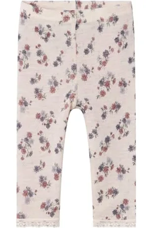 NAME IT Dziewczęce legginsy z wełny merynosów, , 80