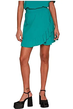 VILA Damska spódnica Vipaya Wrap Hw Short Skirt/Su-Noos, , 38