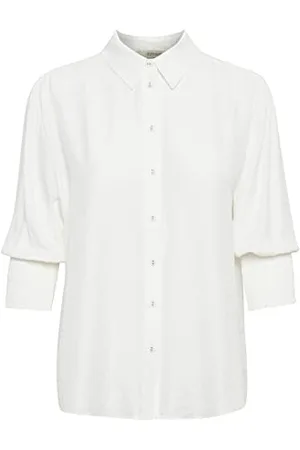 Cream Kremowa damska bluzka Nolacr, , 18 (XXL)