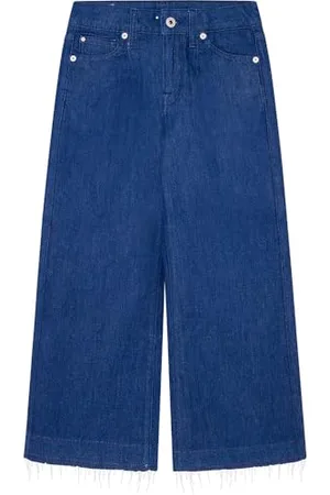 Pepe Jeans Dziewczęce dżinsy z szerokimi nogawkami Undone Jr, , 10 lat