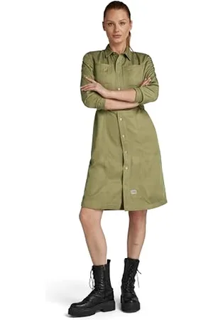G-Star Fitted Shirt Dress Long Sleeve, , XXS