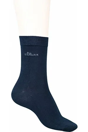 QS by s.Oliver Classic NOS Women, 2 szt. damskie skarpety niebieskie, miękki komfortowy ściągacz, 6533108/35-38, , 35-38