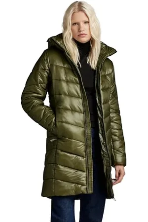 G-Star RAW Damska kurtka slim Hooded Long Coat Jacket, , XL