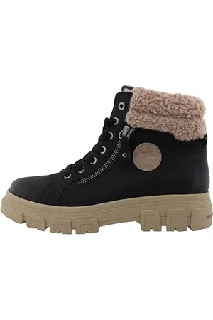 TOM TAILOR Damskie 6390890023 modne kozaki, czarne, 41 EU, , 41 EU