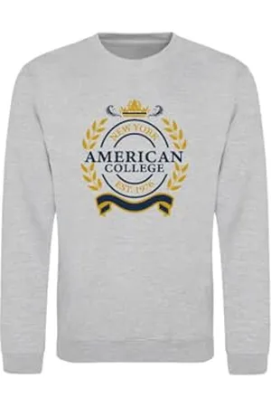 American College Bluza z kapturem sweter z nadrukiem ciepłe ubrania mieszane mężczyźni i kobiety na co dzień model ACSCRW5 MELL M, , M