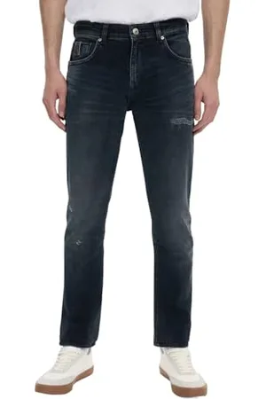LTB Jeans Męskie Joshua - Slim Fit z niską talią i zamkiem błyskawicznym w kolorze niebieskim z mieszanki bawełny - rozmiar W38L34, , 38W / 34L