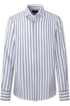 Hackett Męska koszula Heritage Multi Nbr, zielona (zielona/biała), S, , S