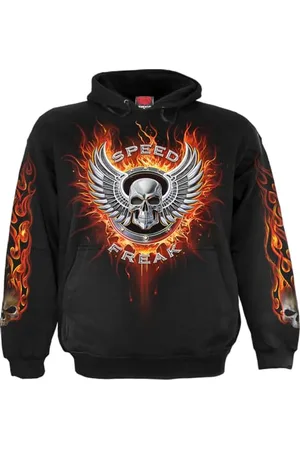 Spiral Speed Freak - bluza z kapturem czarna, , XXL