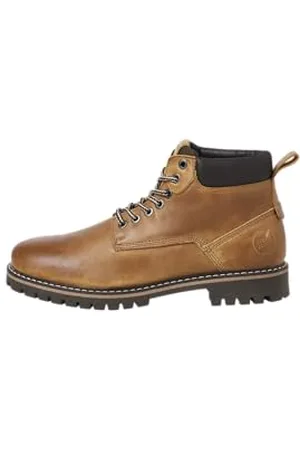 JACK & JONES Jfwqueensway Leather Boot Sn męskie buty sznurowane, , 43 EU