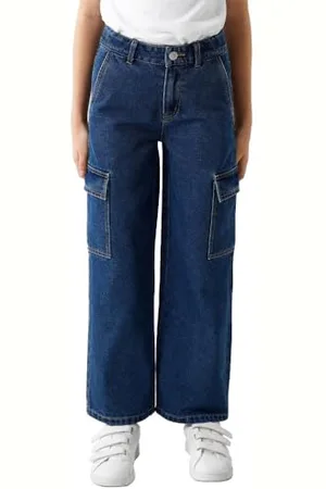 NAME IT Rose Wide Cargo Fit Jeans 15 Years