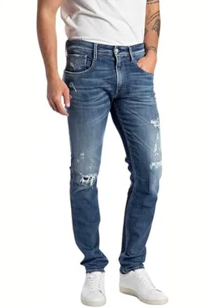 Replay Męskie dżinsy Slim Fit Anbass, , 34W / 30L