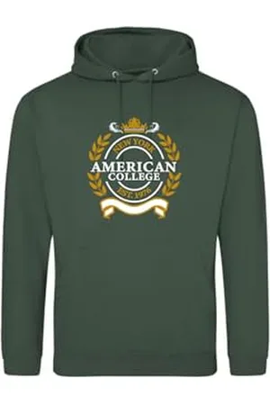 American College Bluza Sweter z nadrukiem Ciepłe ubrania Unisex Dzieci Chłopcy i Dziewczęta Casual Model ACSCW5 Dark Green 8ANS, , 8 lat