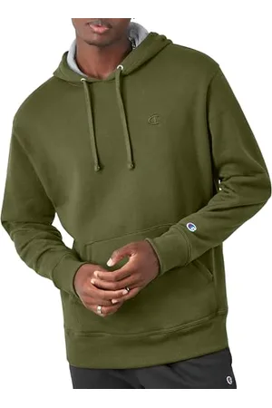 Champion Męska bluza z kapturem Powerblend, Cargo Olive C, S