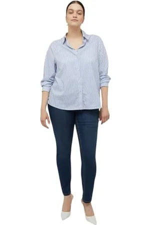 Fiorella rubino : Jeansy skinny niebieskie jesień zima 24, , 40 Duże rozmiary