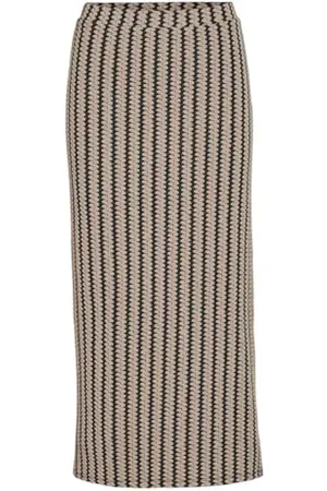 VILA VIHELLA Jaquard MIDI Skirt #7 / S, , XS