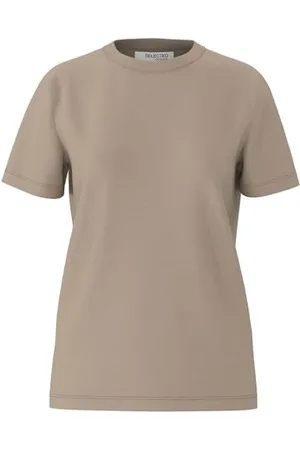 SELECTED Damska koszulka Slfmyessential Ss O-Neck Tee Noos, , XS