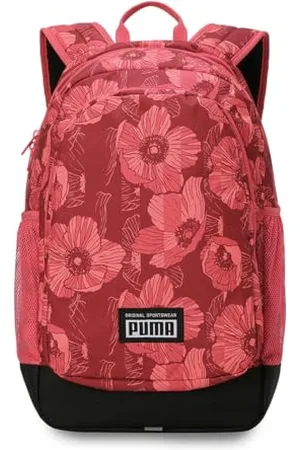 PUMA Academy Backpack Plecak dla dzieci i młodzieży, Intensywny czerwony kwiatowy Aop, Taglia unica