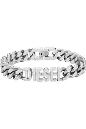 Diesel Bransoletka ze stali nierdzewnej, DX1389040, 185mm L x 5mm H x 12mm W, Stal nierdzewna, No Gemstone