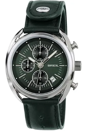 Breil Męski chronograf kwarcowy zegarek ze skórzanym paskiem TW1515