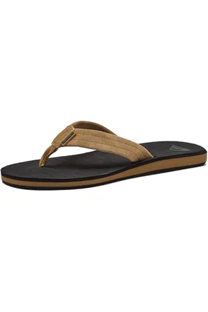 Quiksilver Męskie sandały sportowe Carver Suede 3 Point Flip Flop, 10