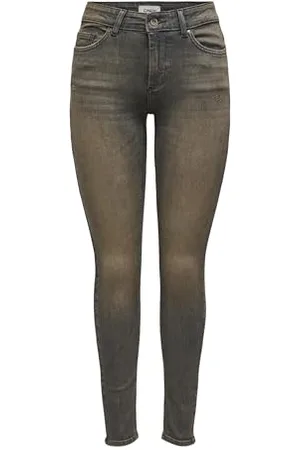 ONLY Damskie spodnie Onlblush Mid Skinny Tint DNM Tai, szare denim/szczegóły: przyciemniane, XS / 34L, , XS / 34L