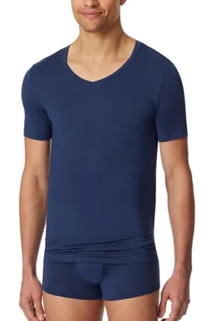 Schiesser Męski T-shirt z dekoltem w serek - Premium Modal, , XL