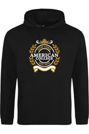 American College Bluza z kapturem sweter z nadrukiem ciepłe ubrania mieszane mężczyźni i kobiety na co dzień model ACSCW5 XS, , XS